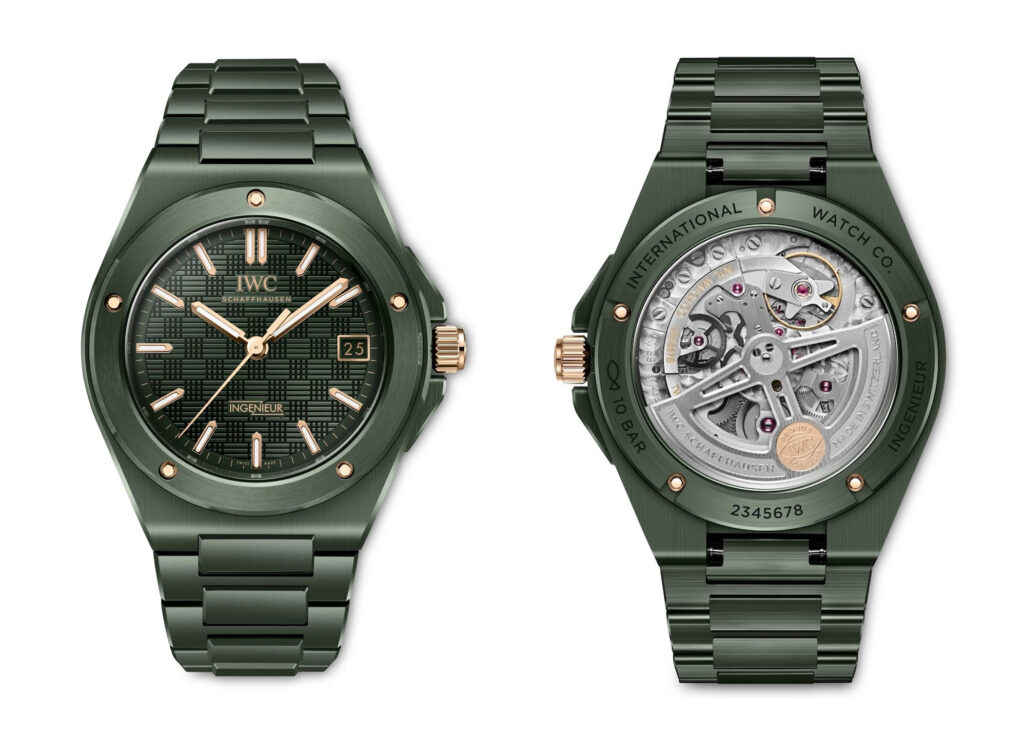 Discover the three new IWC Ingenieur watches for 2026: a gold tourbillon, olive green ceramic, and the lightest titanium perpetual calendar. Full details on the 50th anniversary collection.